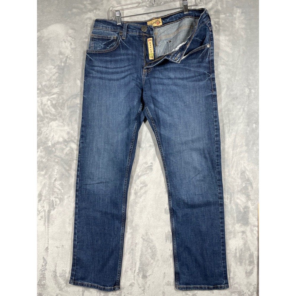 Wrangler 20X Style 44 Mens Slim Straight Leg Jeans Blue Medium Wash 32x32